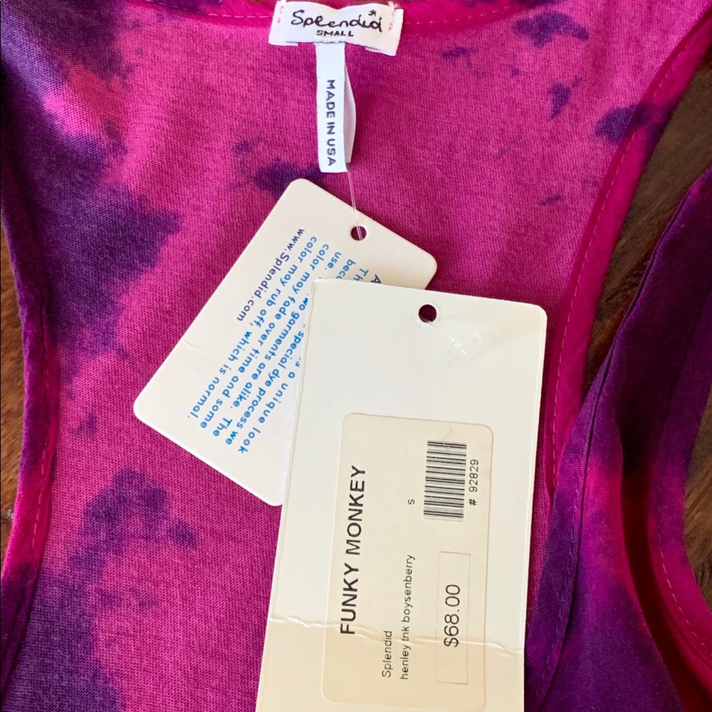 Splendid Racerback Button Up Tank - NWT - Picture 4 of 8